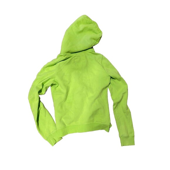 HOLLISTER Womens Lime Green Hoodie Jacket Sz Small - Picture 4 of 4